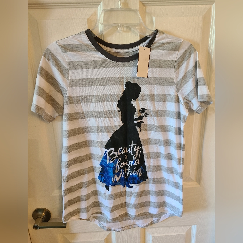 NWT Beauty and the Beast Belle T-shirt Size Small, from Macy's